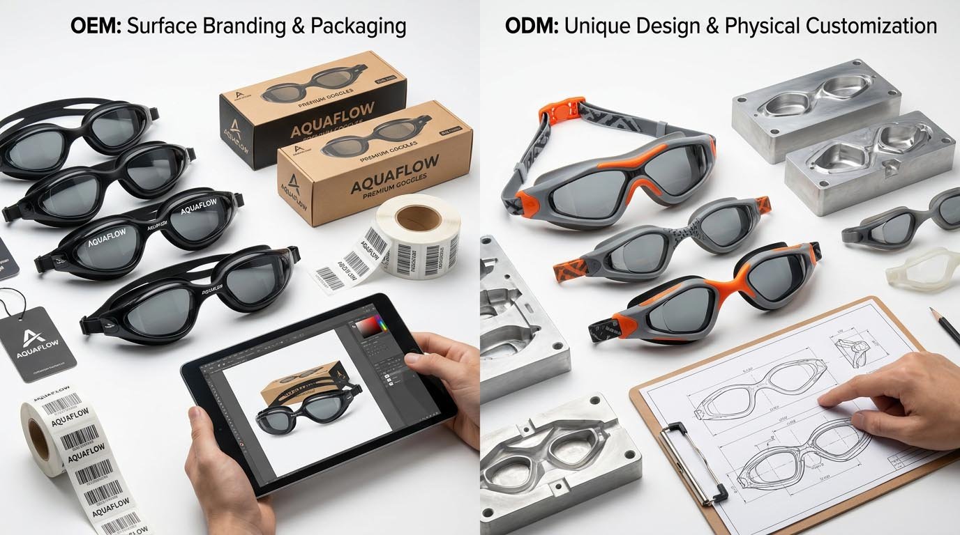Branding and Customization Options for Swimming Goggles Custom Swimming Goggles Branding Options