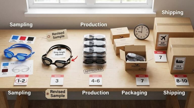 Custom Swimming Goggles Timeline: From Sampling to Delivery