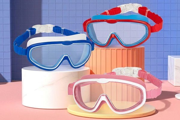 Children's UV-protection large-frame swimming goggles
