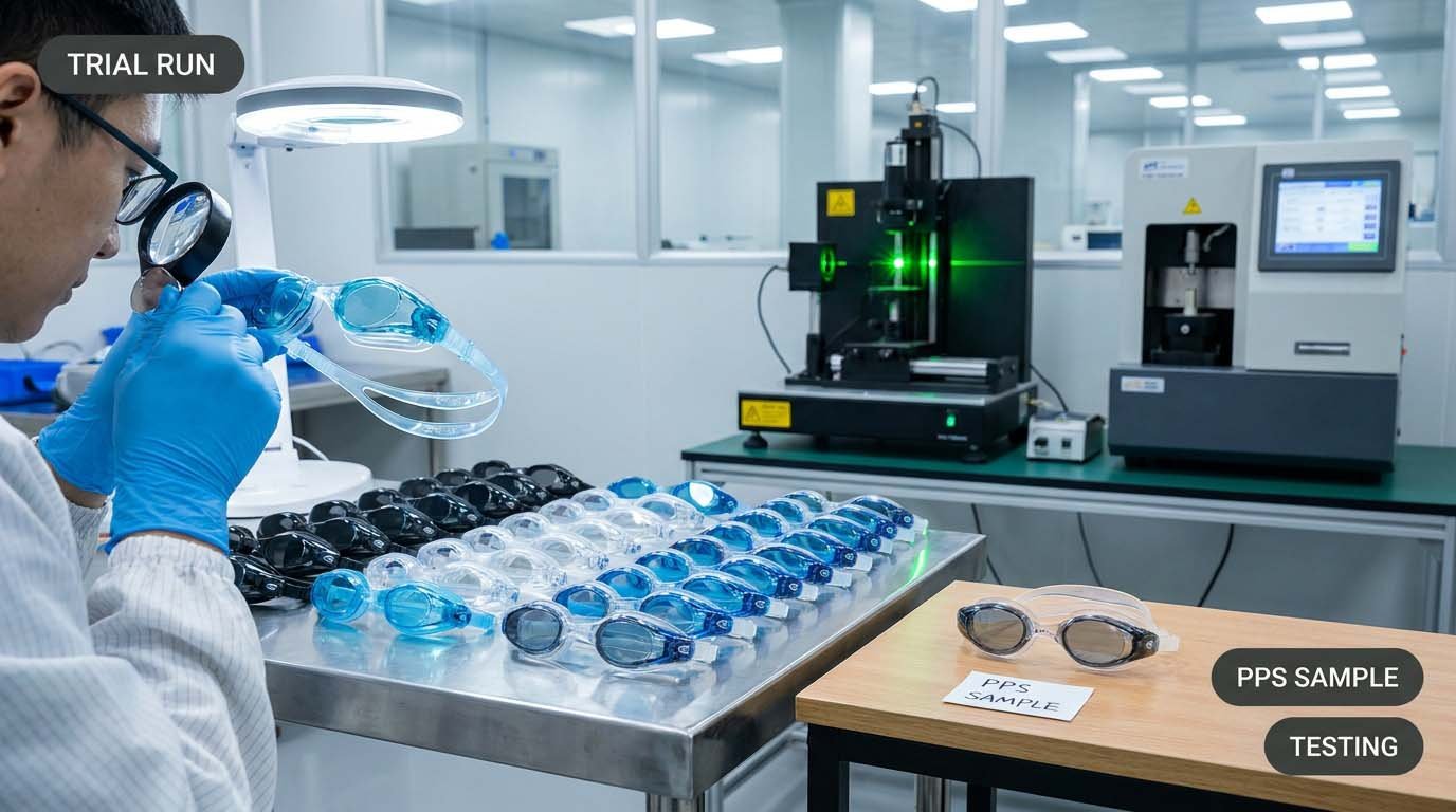 Pilot production and validation for swim goggles Pilot production and validation for swim goggles