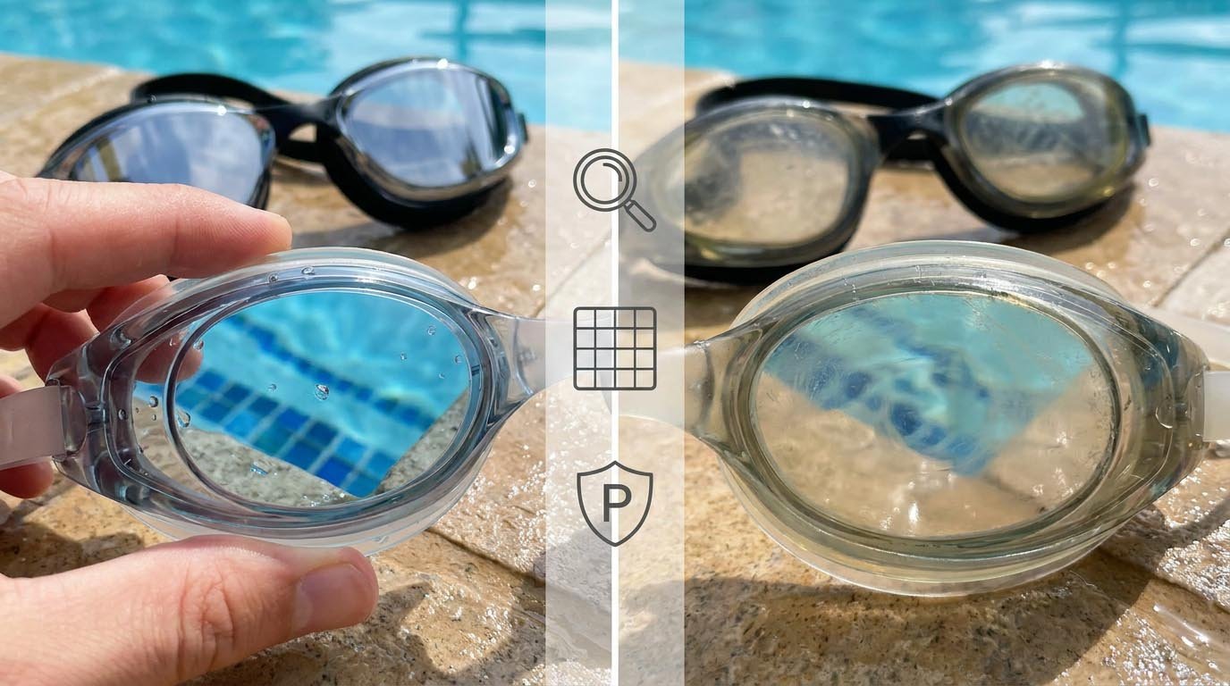Swimming Goggle Lens Optics and Coatings