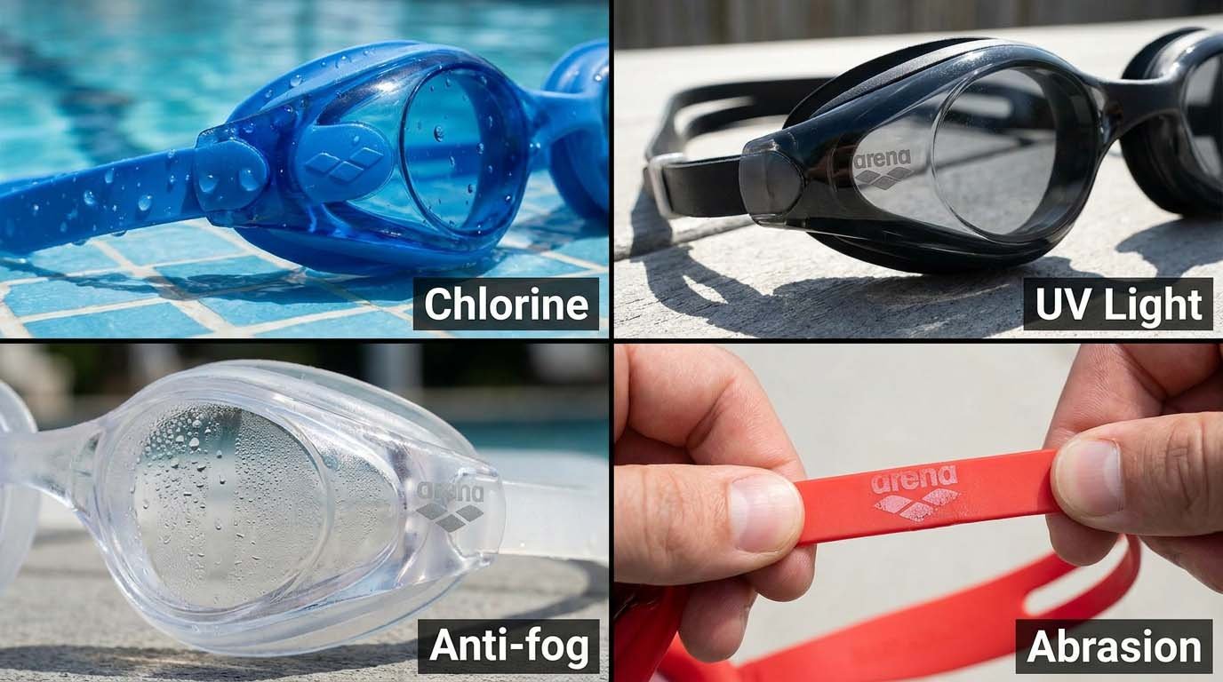 Swimming goggles logo durability and safety Swimming goggles logo durability and safety