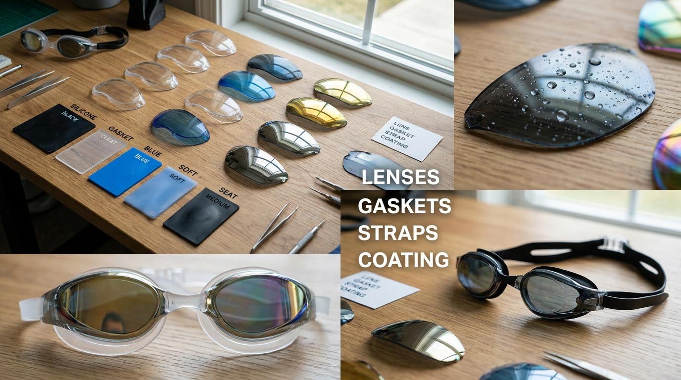 swimming goggles materials and prototyping