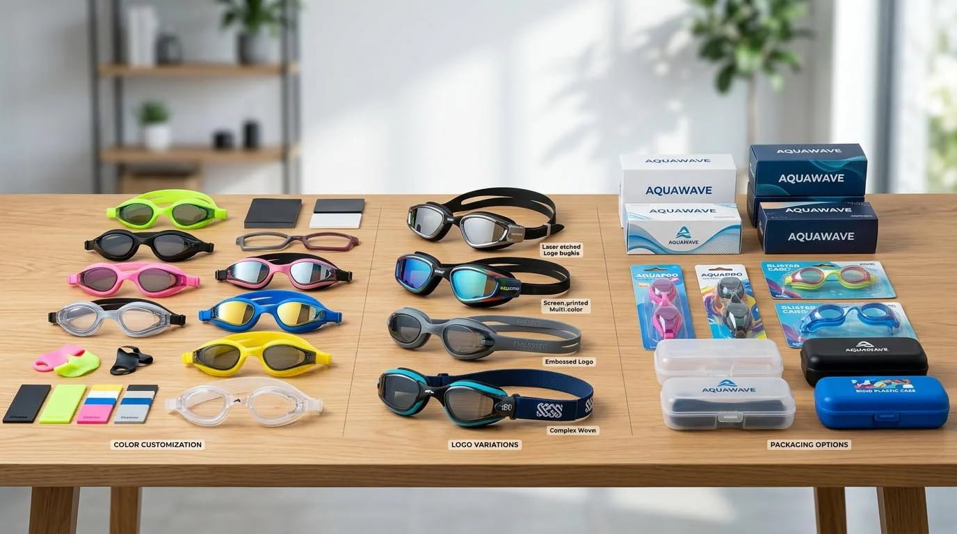 Custom swimming goggles MOQ factors