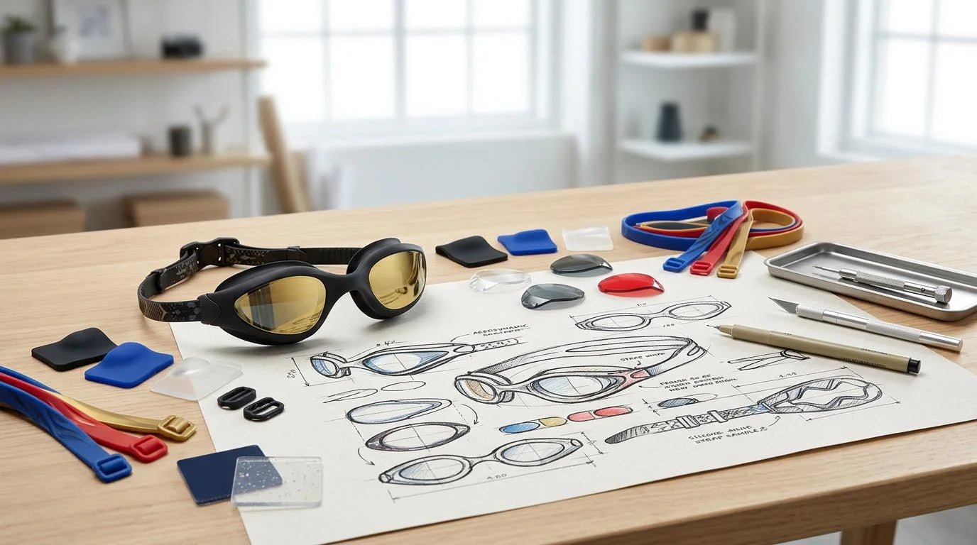 OEM custom swim goggles production