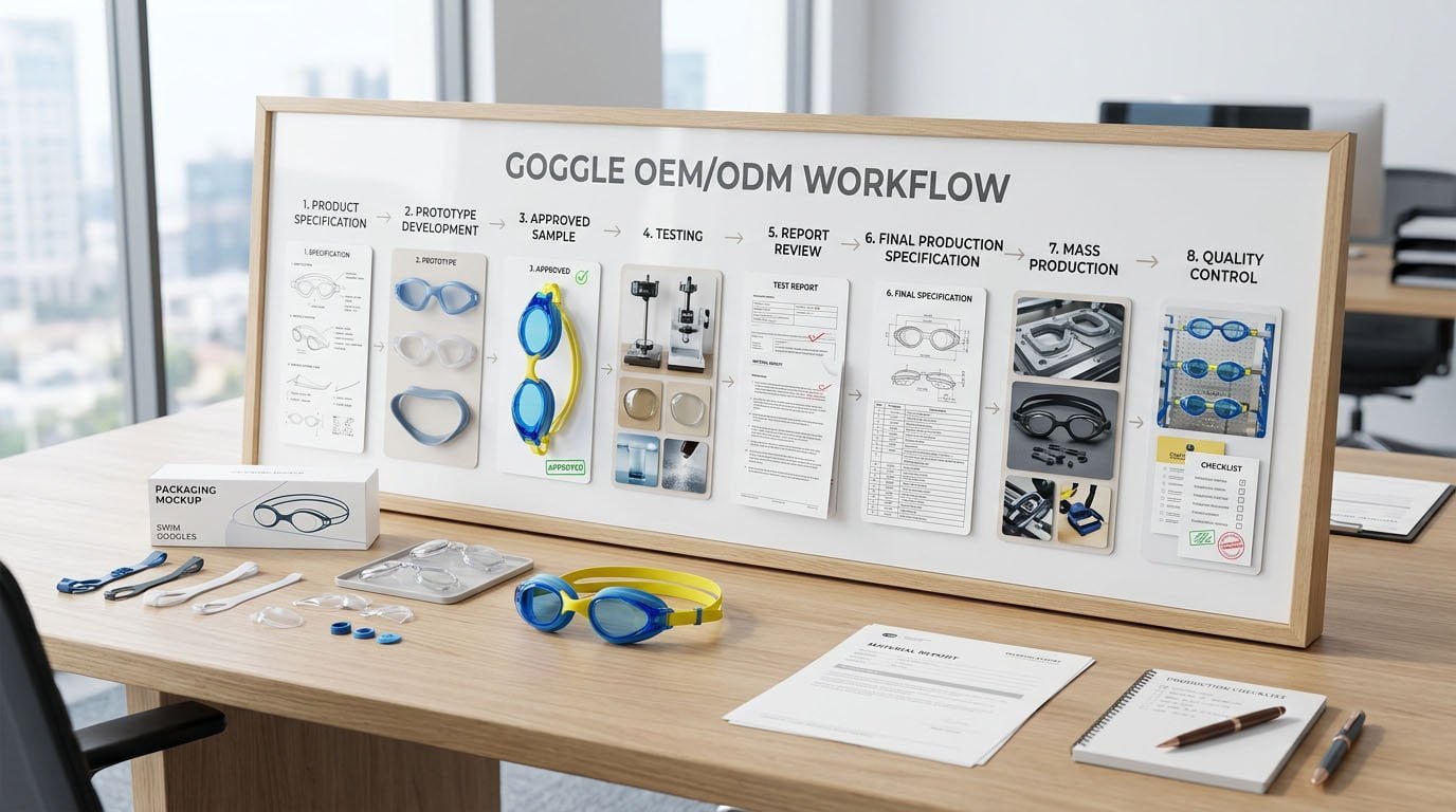 Red flags in swimming goggle test reports