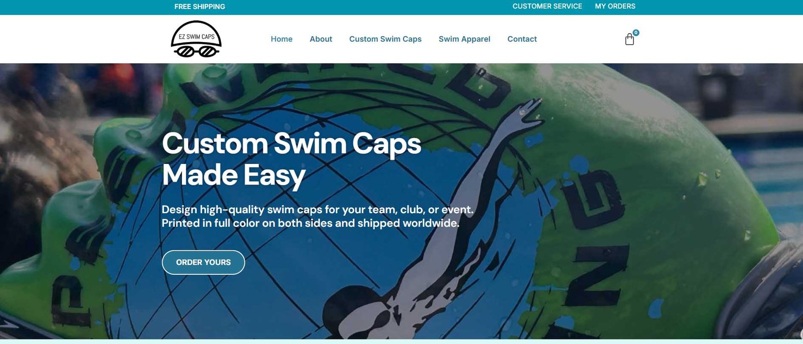 EZ Swim Caps