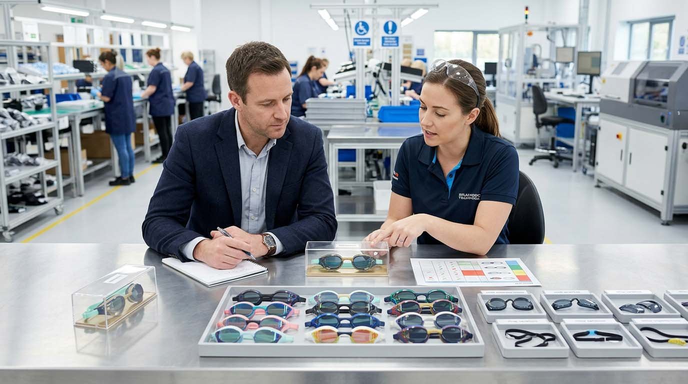 swim goggle factory product experience
