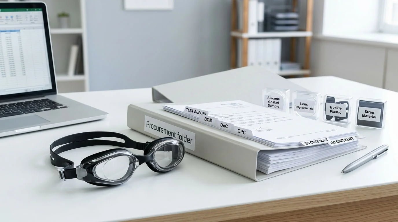 Swimming Goggles Compliance Document Checklist swimming goggles compliance document checklist test reports BOM DoC CPC QC
