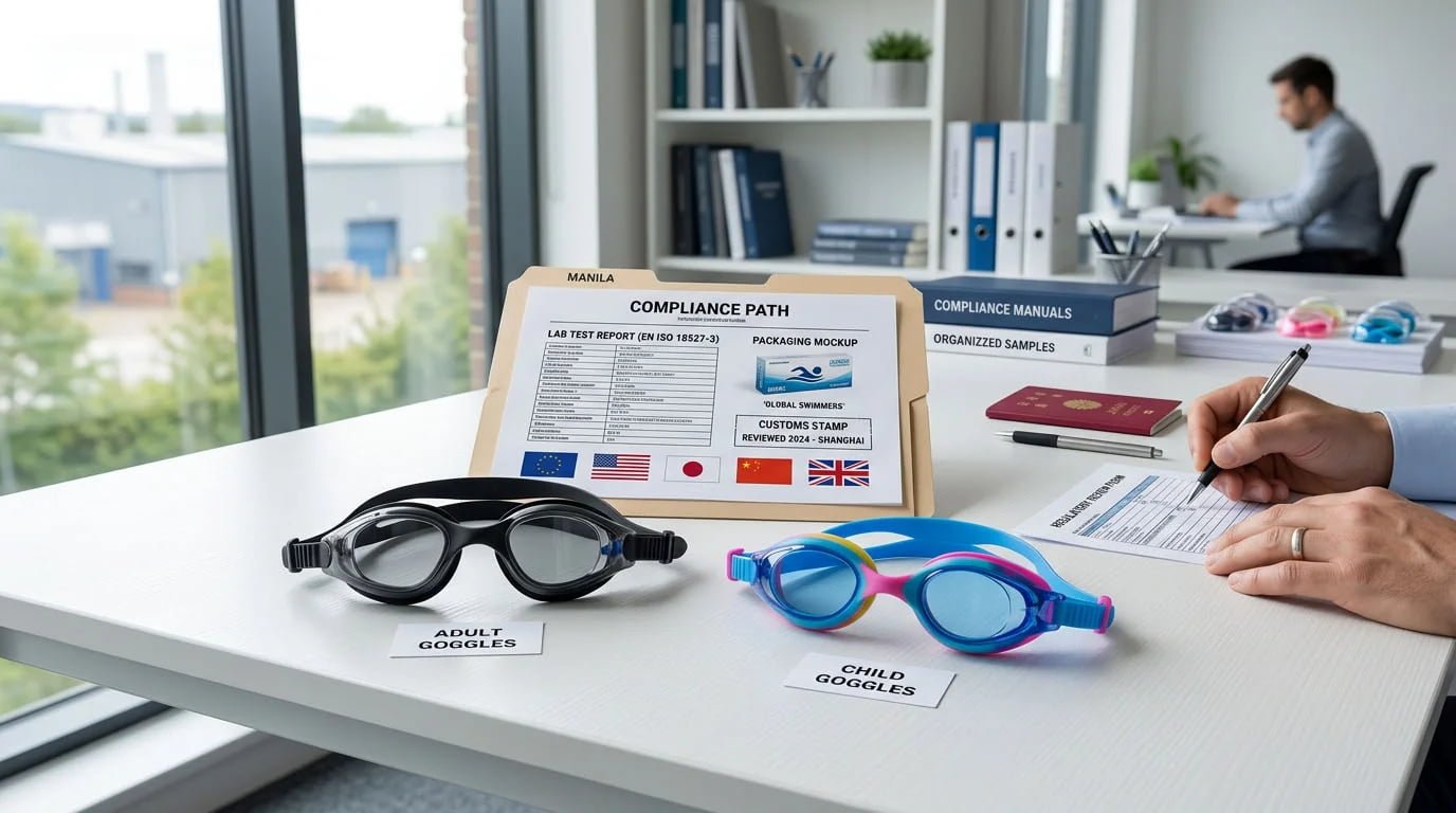 Swimming Goggles Compliance Overview swimming goggles compliance overview ISO 18527-3 CE REACH CPSIA GPSR
