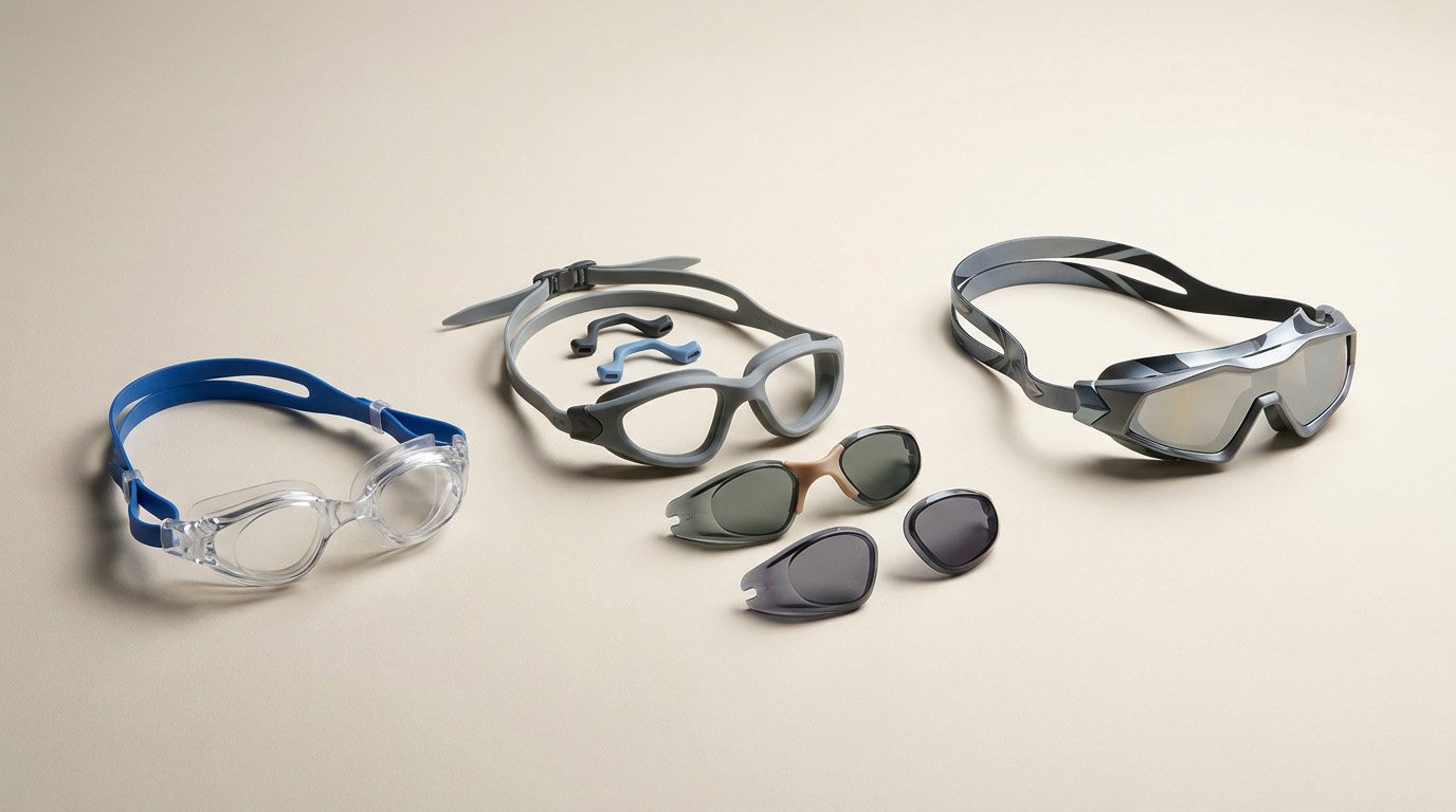 Swimming goggle mold selection decision flowchart