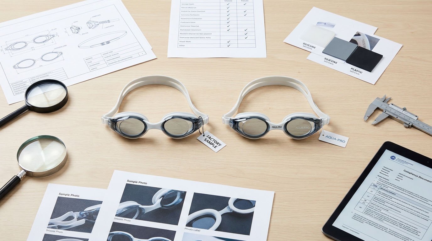 Swimming goggle factory test report and private label model equivalence comparison