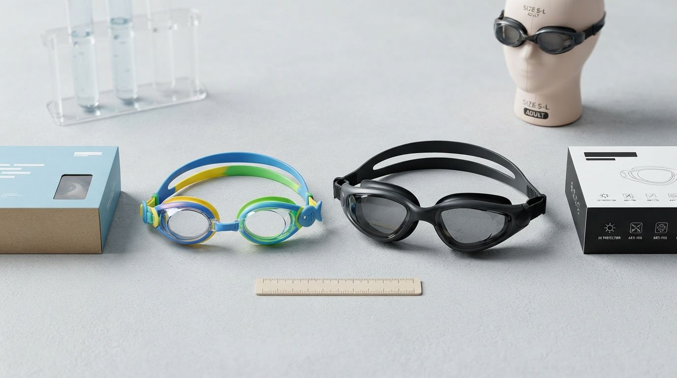 kids swimming goggles age grading and product classification