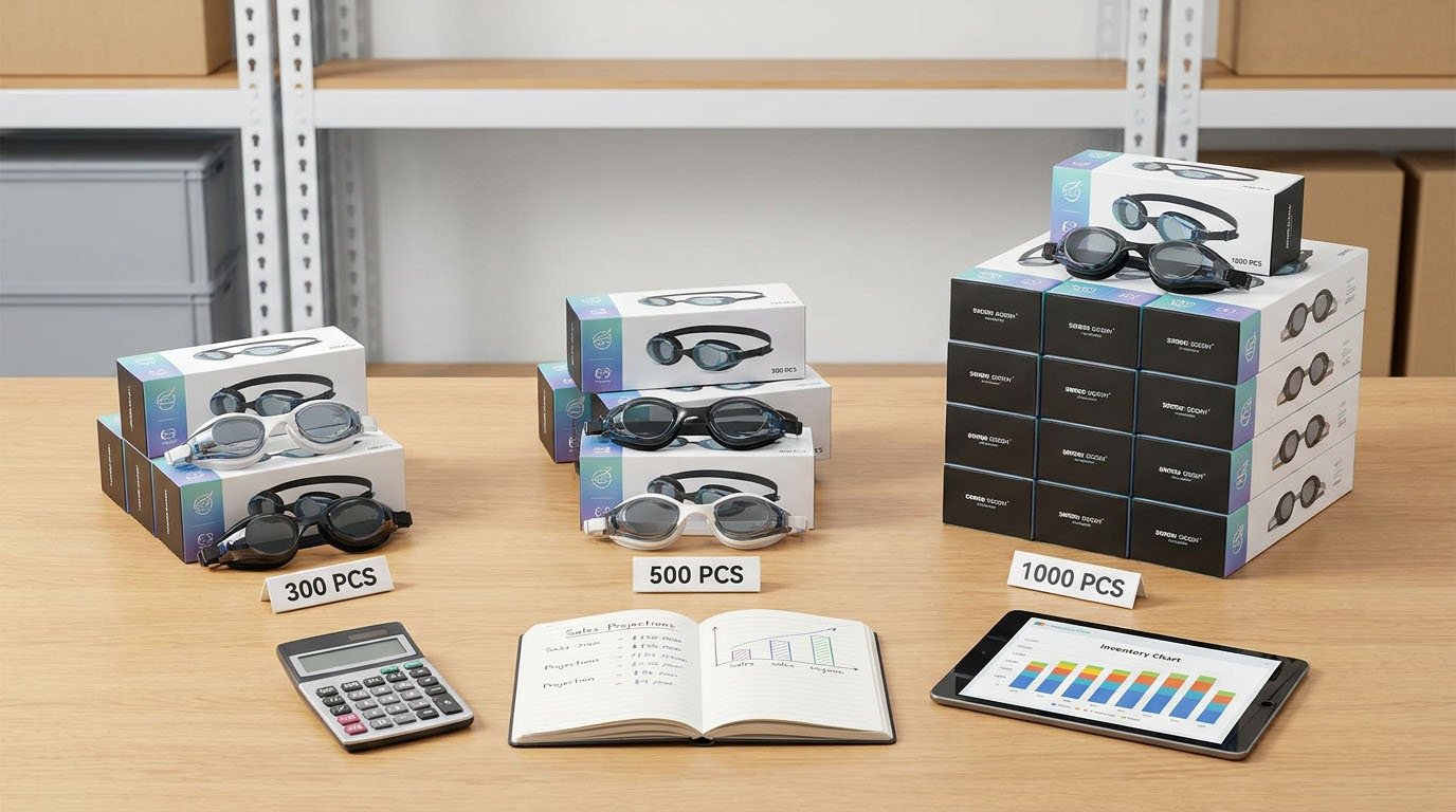 Swimming Goggles MOQ: Should You Order 300, 500, or 1,000 Pieces?