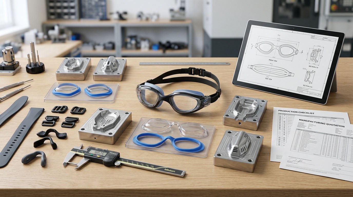 Swimming Goggle Mold Cost Guide: Tooling, Development Steps & RFQ Checklist
